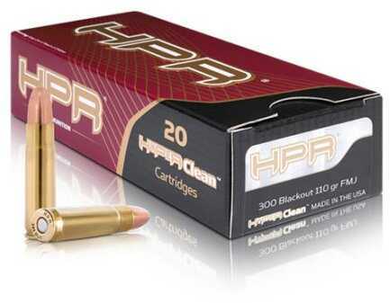 300 AAC Blackout 110 Grain Full Metal Jacket 20 Rounds HPR Ammunition